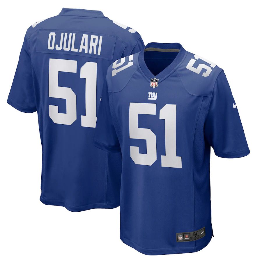 Men New York Giants #51 Azeez Ojulari Nike Royal Game Player NFL Jersey